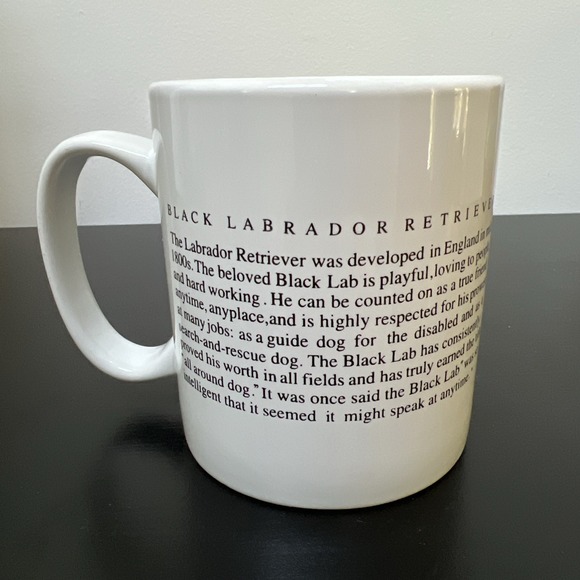 Cute Black Lab  Puppy Dog‎ Large Coffee Mug Labrador - Picture 3 of 6